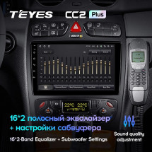 Штатная магнитола Teyes CC2L Plus 1/16 Mercedes-Benz CLK Class C209 A209 (2002-2005)