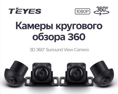 Камеры кругового обзора Teyes 3D 360 1080P
