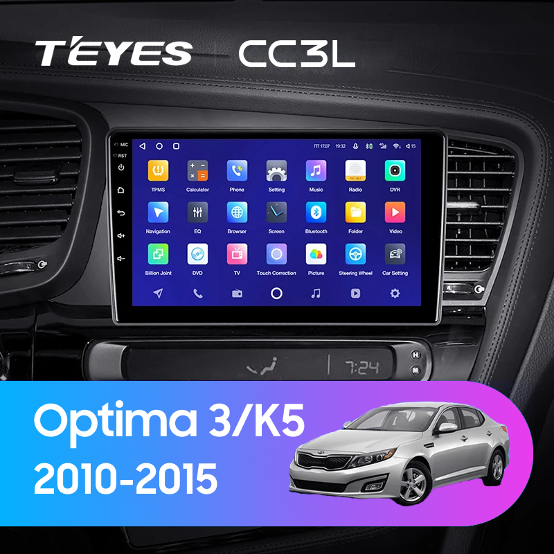 Штатная магнитола Teyes CC3L 4/64 Kia Optima 3 TF (2010-2015) F2