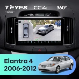 Штатная магнитола Teyes CC4 360 6/64 Hyundai Elantra 4 HD (2006-2012)