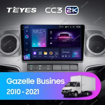 Штатная магнитола Teyes CC3 2K 6/128 для GAZ Gazelle Busines (2010-2021) F2