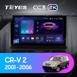 Штатная магнитола Teyes CC3 2K 360 6/128 Honda CR-V 2 (2001-2006)