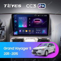 Штатная магнитола Teyes CC3 2K 360 6/128 Chrysler Grand Voyager 5 (2011-2015)