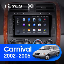 Штатная магнитола Teyes X1 4G 2/32 Kia Carnival UP GQ (2002-2006)