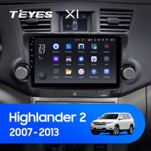 Штатная магнитола Teyes X1 4G 2/32 Toyota Highlander 2 XU40 (2007-2013) 10&quot; диагональ Тип-A