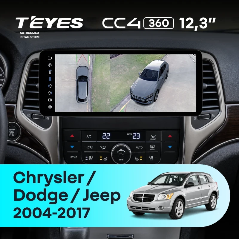 Штатная магнитола Teyes CC4 12.3" 360 8/128 Jeep Commander (2006-2010)