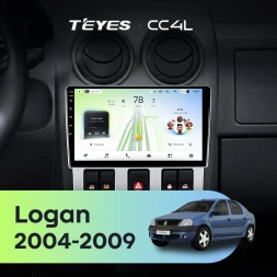 Штатная магнитола Teyes CC4L 6/64 с DTS Renault Logan 1 (2004-2009)