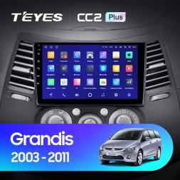 Штатная магнитола Teyes CC2 Plus 4/32 Mitsubishi Grandis 1 (2003-2011) F2