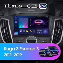 Штатная магнитола Teyes CC3 2K 4/32 Ford Kuga 2 (2012-2019) Тип-B