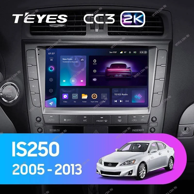 Штатная магнитола Teyes CC3 2K 4/32 Lexus IS250 XE20 (2005-2013) (Hm) Тип-A