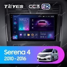 Штатная магнитола Teyes CC3 2K 4/32 Nissan Serena 4 C26 (2010-2016)