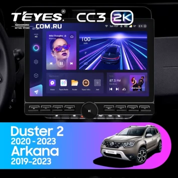 Штатная магнитола Teyes CC3 2K 6/128 Renault Arkana (2019-2023) F2 (13" с кнопками)