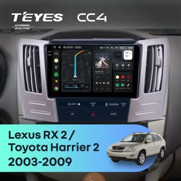 Штатная магнитола Teyes CC4 6/64 Lexus RX 2 (2003-2009) F2