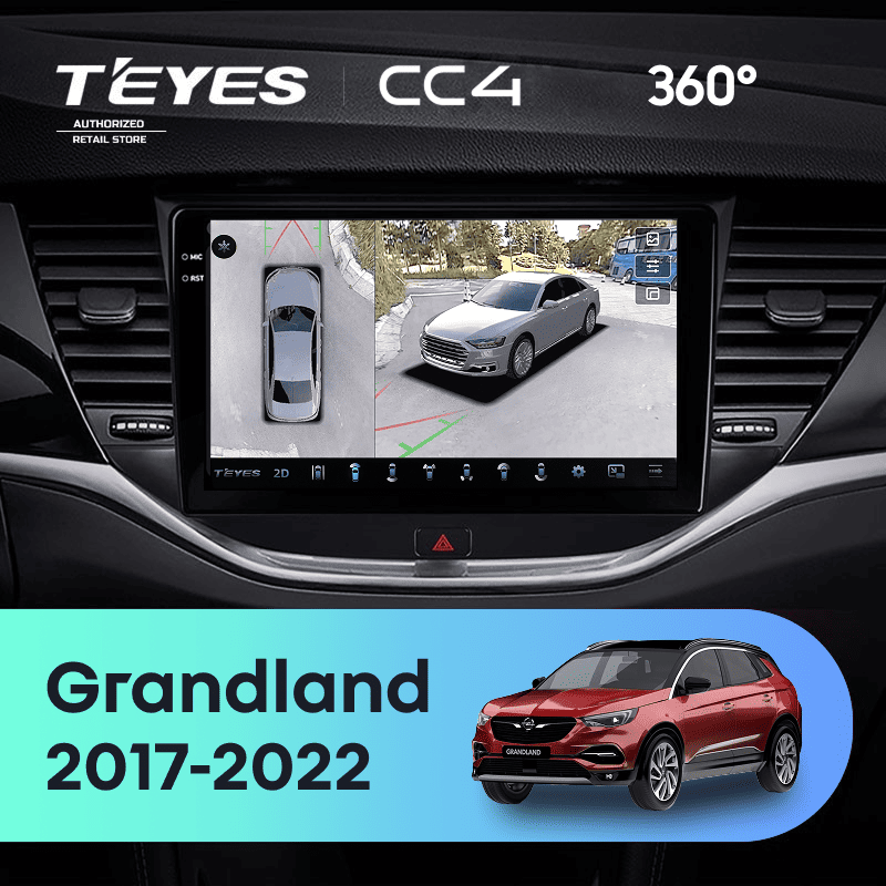 Штатная магнитола Teyes CC4 360 8/128 Opel Grandland (2017-2022) Тип-A