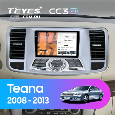 Штатная магнитола Teyes CC3 2K 4/64 Nissan Teana 2 J32 (2008-2013) F2 Тип-A