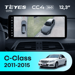 Штатная магнитола Teyes CC4 12.3" 360 6/64 Mercedes-Benz C-Class W204 C204 S204 (NTG 4.5) (2011-2015) Universal