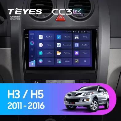 Штатная магнитола Teyes CC3 2K 360 6/128 Great Wall Hover H3 H5 (2011-2016)