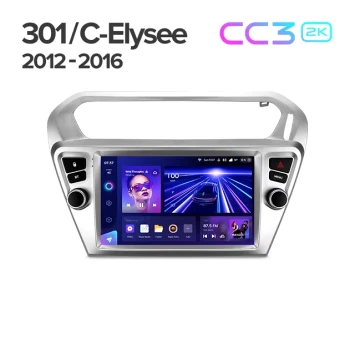 Штатная магнитола Teyes CC3 2K 360 6/128 Peugeot 301 (2012-2016) F1