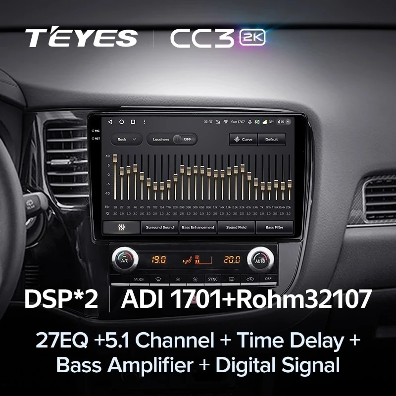 Штатная магнитола Teyes CC3 2K 360 6/128 Mitsubishi Outlander 3 (2018-2021)