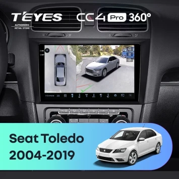 Штатная магнитола Teyes CC4 Pro 360 12/256 Seat Toledo (2004-2019)