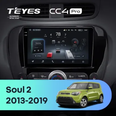 Штатная магнитола Teyes CC4 Pro 12/256 Kia Soul 2 PS (2013-2019) Тип-B