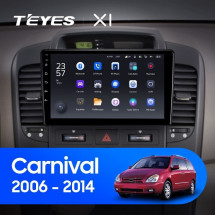 Штатная магнитола Teyes X1 4G 2/32 Kia Carnival VQ (2006-2014)