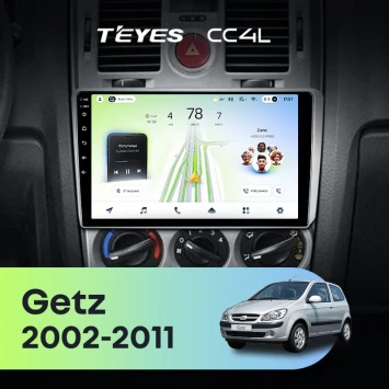 Штатная магнитола Teyes CC4L 6/64 с DTS Hyundai Getz 1 (2002-2011) F1