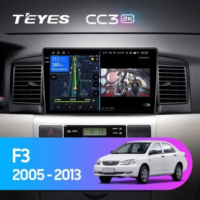 Штатная магнитола Teyes CC3 2K 4/32 BYD F3 (2005-2013)