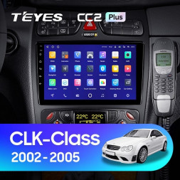 Штатная магнитола Teyes CC2 Plus 4/32 Mercedes-Benz CLK Class C209 A209 (2002-2005)