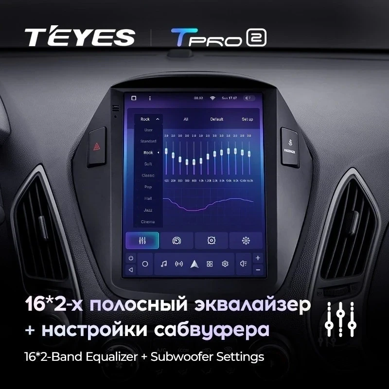 Штатная магнитола Tesla style Teyes TPRO 2 6/128 Hyundai IX35 (2009-2015) F2 Тип-AB