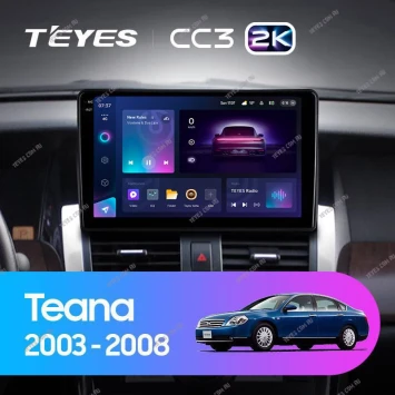 Штатная магнитола Teyes CC3 2K 4/32 Nissan Teana J31 (2003-2008) F1