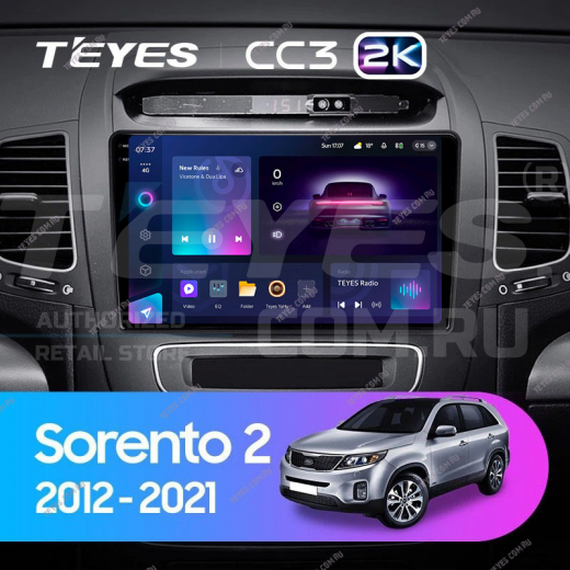 Штатная магнитола Teyes CC3 2K 4/64 Kia Sorento 2 II XM (2012-2021) F2 — 