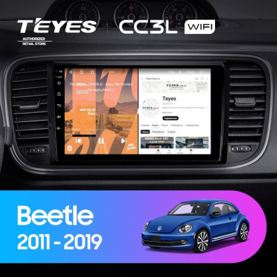 Штатная магнитола Teyes CC3L WiFi 2/32 Volkswagen Beetle A5 (2011-2019)