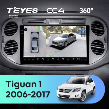 Штатная магнитола Teyes CC4 360 8/128 Volkswagen Tiguan 1 NF (2006-2017) F2 (10 inch Universal)