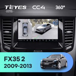 Штатная магнитола Teyes CC4 360 8/128 Infiniti FX35 2 (2009-2013) Тип-A