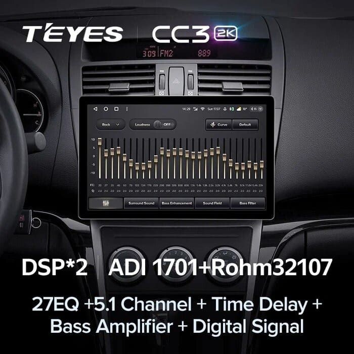 Штатная магнитола Teyes CC3 2K 6/128 Mazda 6 2 GH (2007-2012) (13&quot;)