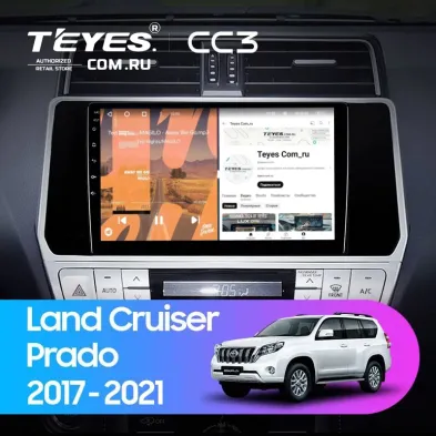 Штатная магнитола Teyes CC3 6/128 Toyota Land Cruiser Prado 150 (2017-2021)