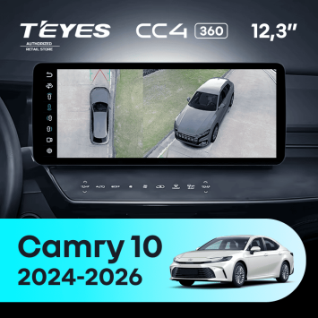 Штатная магнитола Teyes CC4 12.3" 360 8/128 Toyota Camry 10 XV80 (2024-2026)