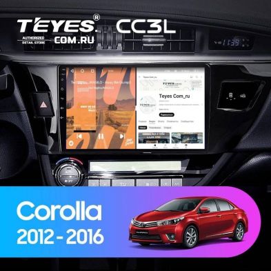 Штатная магнитола Teyes CC3L 4/32 Toyota Corolla (2012-2016) Тип-B