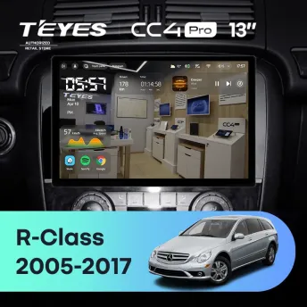 Штатная магнитола Teyes CC4 Pro 12/256 Mercedes-Benz R-Class W251 R280 R300 R320 (2005-2017) F1 (13")