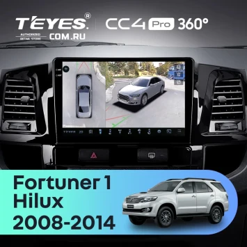 Штатная магнитола Teyes CC4 Pro 360 12/256 Toyota Fortuner (2008-2014) F1