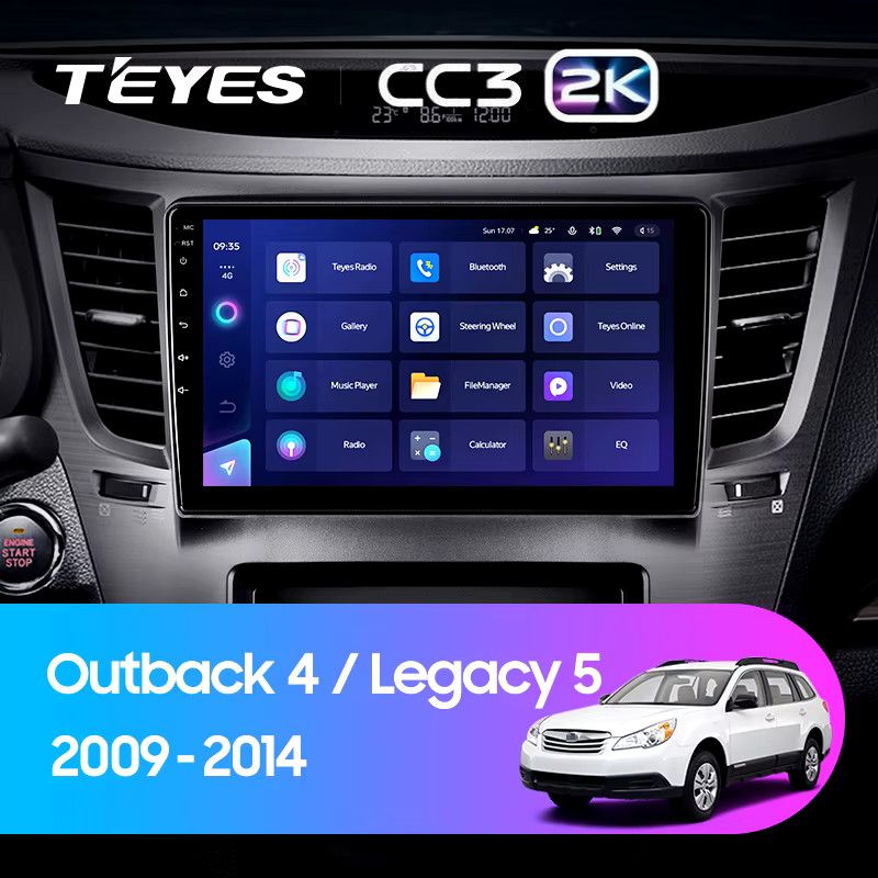Штатная магнитола Teyes CC3 2K 4/32 Subaru Outback 4 (2009-2014)
