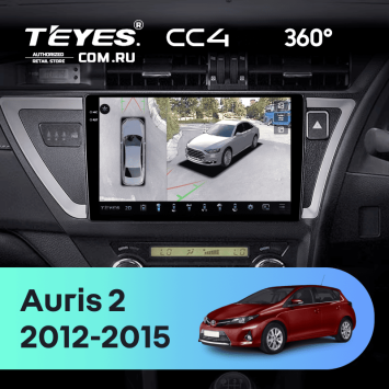 Штатная магнитола Teyes CC4 360 6/64 Toyota Auris 2 E180 (2012-2015) Правый руль