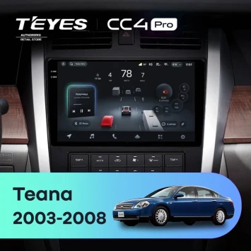 Штатная магнитола Teyes CC4 Pro 8/128 Nissan Teana J31 (2003-2008) F2