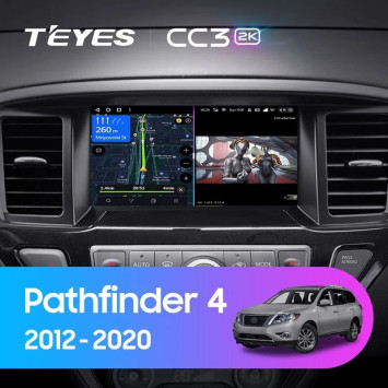 Штатная магнитола Teyes CC3 2K 6/128 Nissan Pathfinder 4 R52 (2012-2020) F1