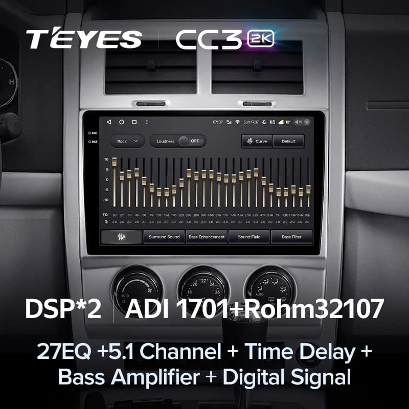 Штатная магнитола Teyes CC3 2K 360 6/128 Cherokee 4 KK (2007-2014)