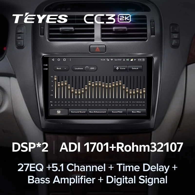 Штатная магнитола Teyes CC3 2K 6/128 Toyota Celsior XF30 (2000-2006) F1