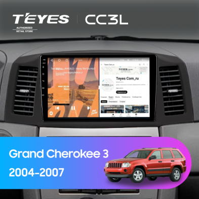Штатная магнитола Teyes CC3L 4/32 Jeep Grand Cherokee 3 WK (2004-2007) F1