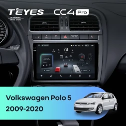 Штатная магнитола Teyes CC4 Pro 8/128 Volkswagen Polo 5 (2009-2020) (матовая)
