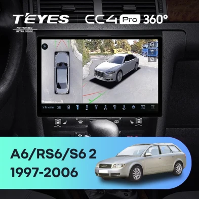 Штатная магнитола Teyes CC4 Pro 360 8/128 Audi A6 2 (1997-2004) (11")